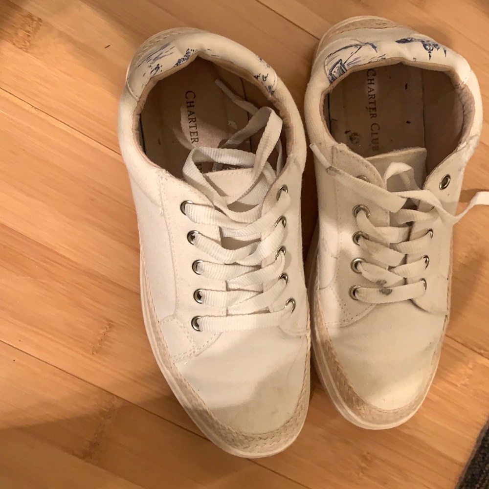 White charter club shoes